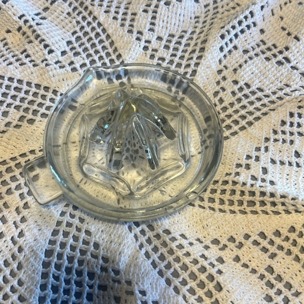 Vintage Clear Depression Glass Juicer